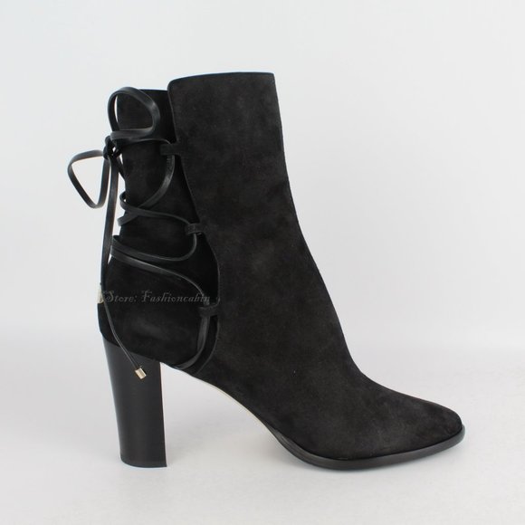 NEW JIMMY CHOO Hampton 80 Suede Ankle Boots - Picture 2 of 16